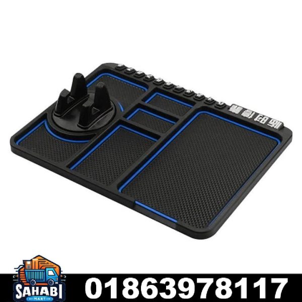 Car Dashboard Multifunctional Non Slip Anti Skid PVC Pad Mat with Mount Phone Holder & Airfreshener